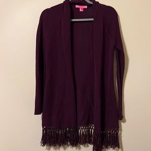 EUC Tatum Fringe Cardigan